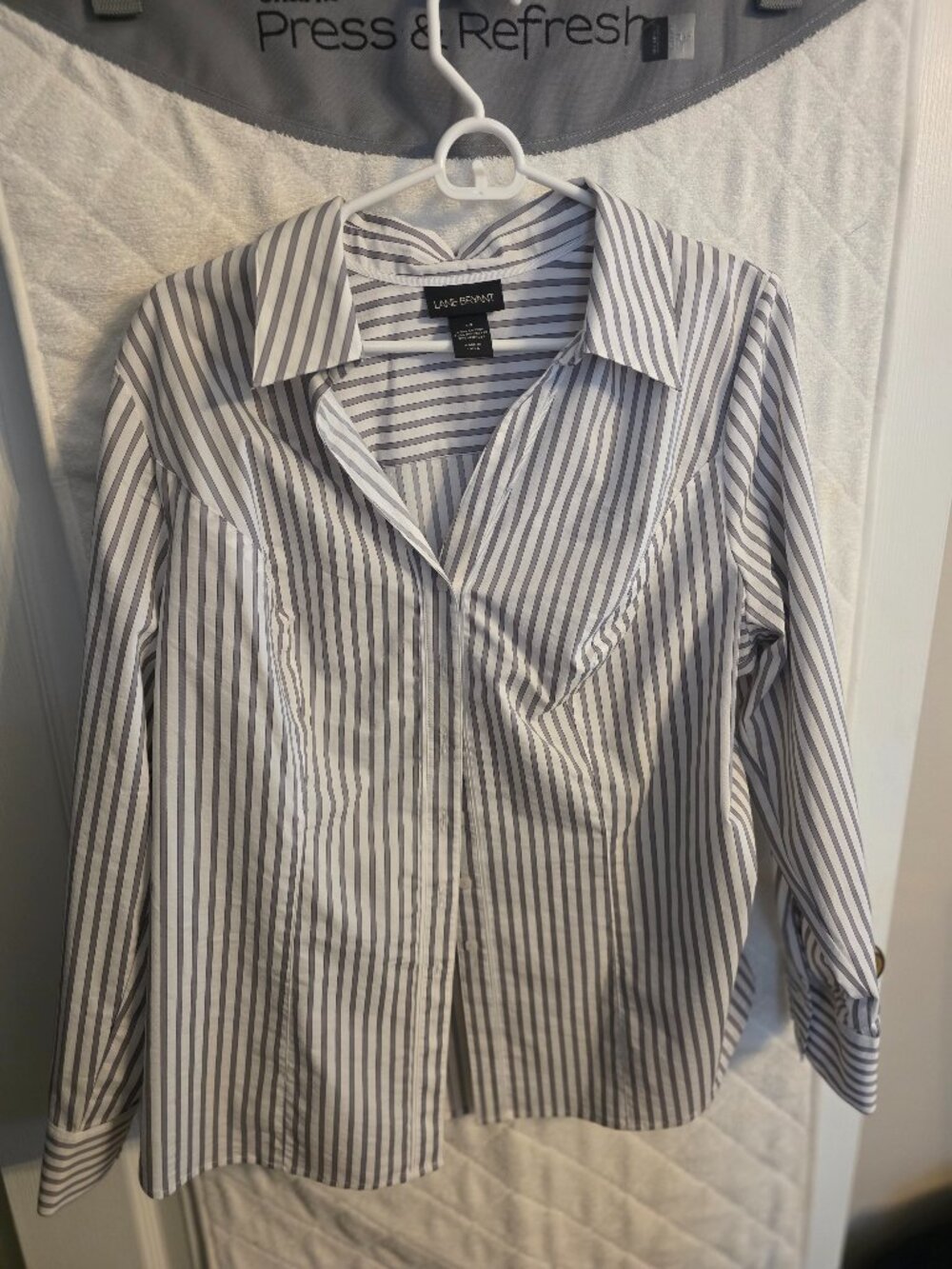 White striped dress shirt